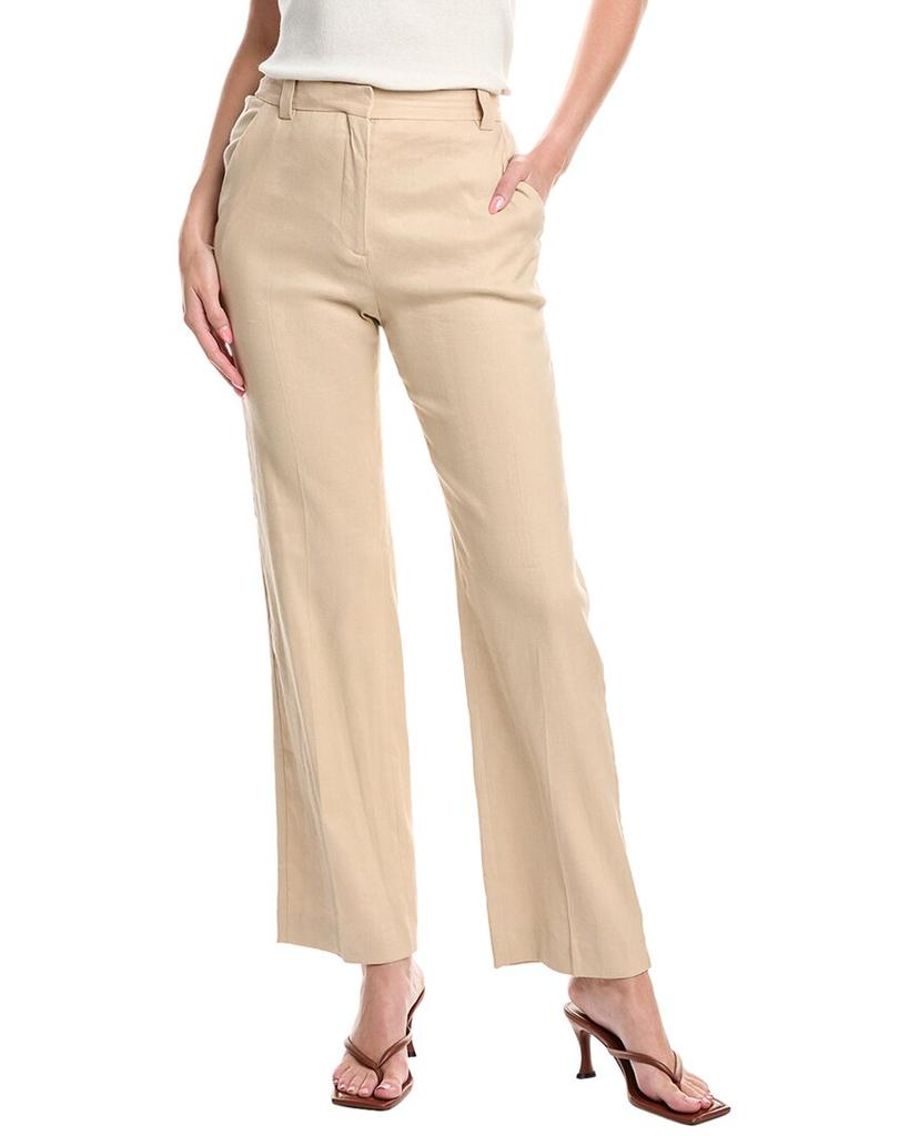 Maje Linen-Blend Pant