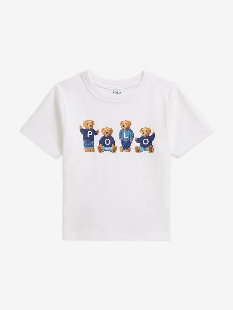 Ralph Lauren Ralph Lauren Girls Polo Bears T-Shirt in White