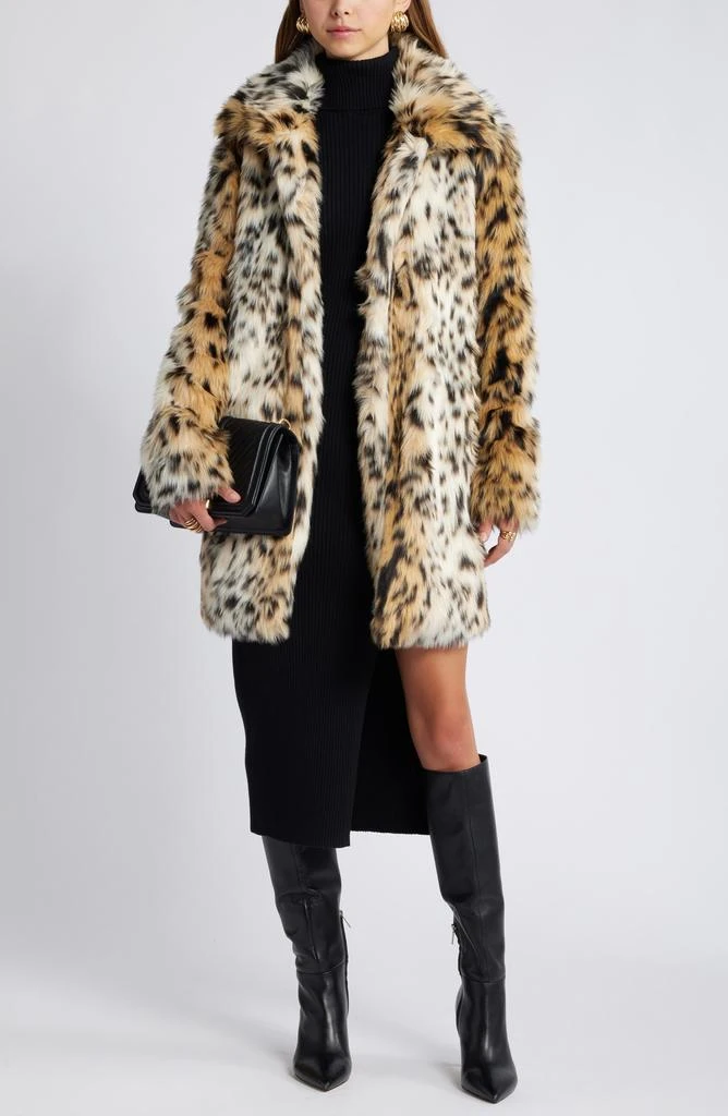 Open Edit Rib Long Sleeve Turtleneck Sweater Dress 2