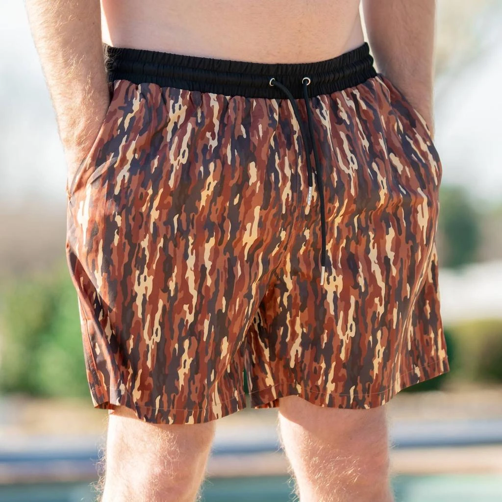 Old South Apparel Old South Apparel - Bark Camo Lined Swim Trunks 1