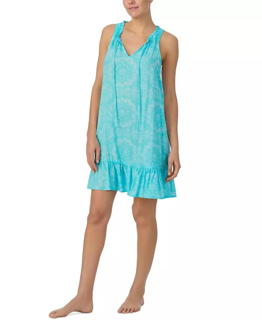 Ellen Tracy Women's Sleeveless Tie-Neck Chemise 3