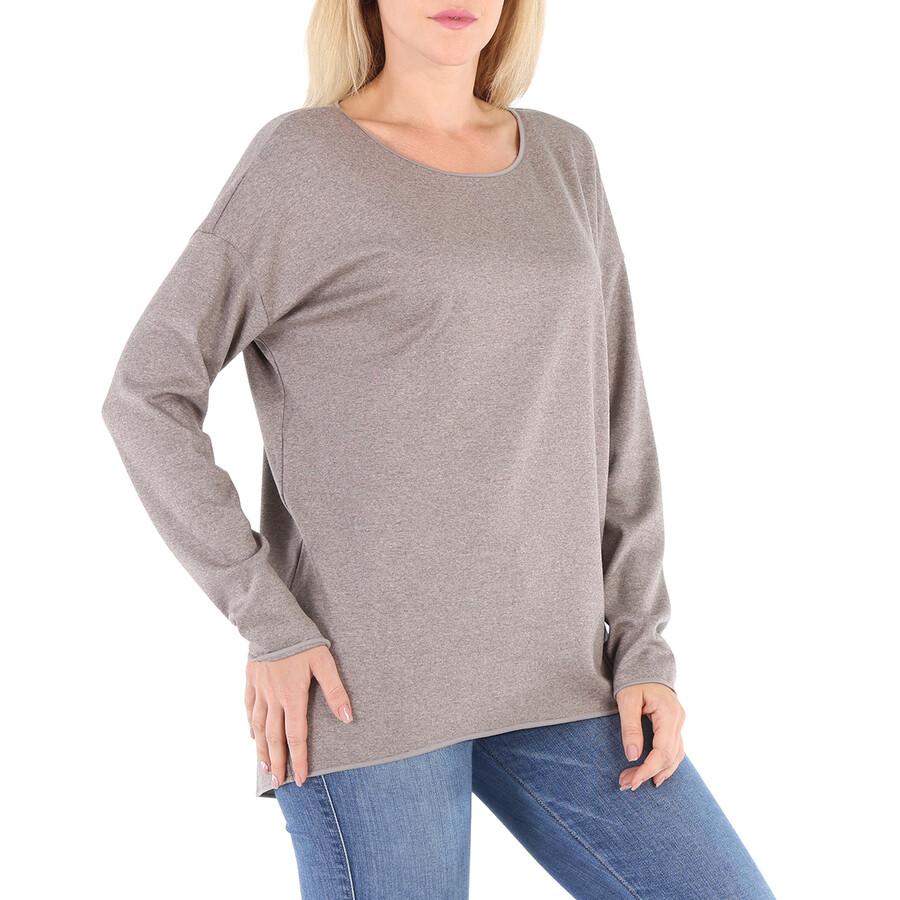 Wolford Ladies Dove Fine Wool-jersey Loose Fit Pullover