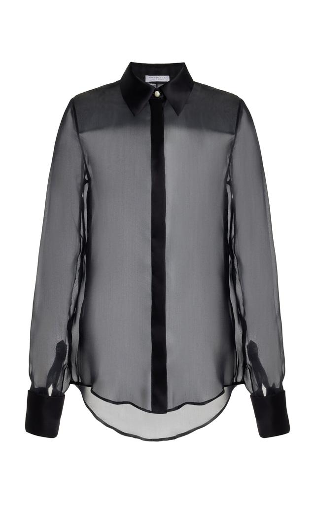 Gabriela Hearst Gabriela Hearst - Horus Sheer Silk Shirt - Black - IT 38 - Moda Operandi