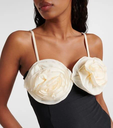 Same Floral-appliqué high-rise swimsuit 4