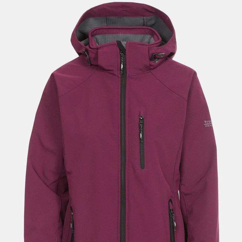 Trespass Trespass Womens/Ladies Bela II Waterproof Softshell Jacket (Grape Wine) 1