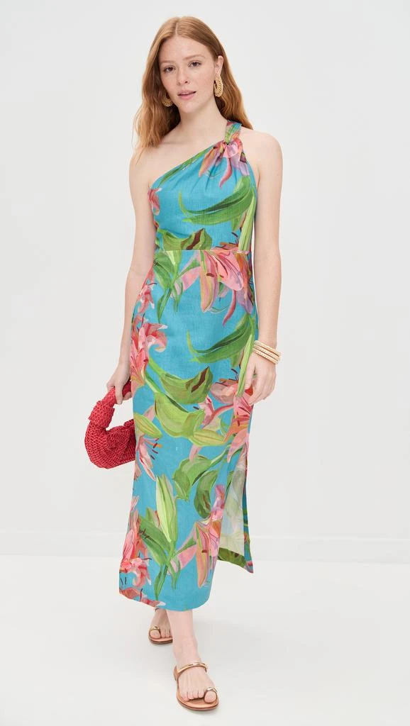 Farm Rio One Shoulder Midi Dress 4