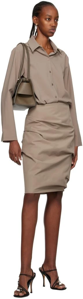 Paris Georgia SSENSE Work Capsule – Taupe Staple Shirt 4