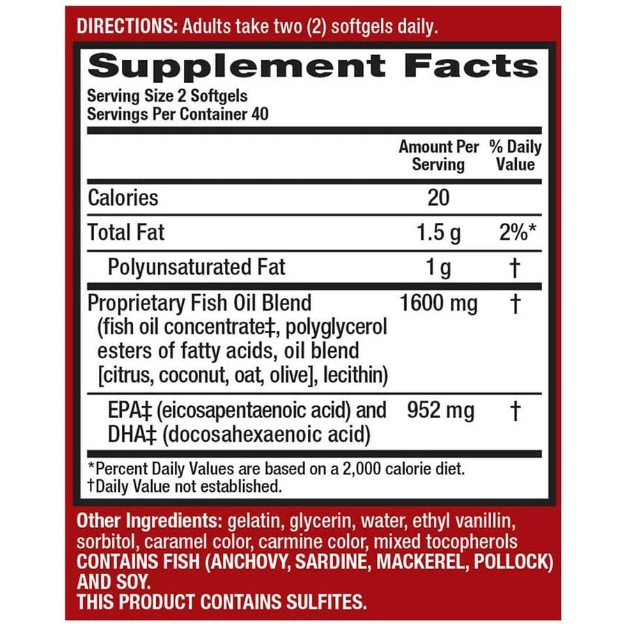 MegaRed Advanced 6X Absorption Softgels, Omega-3 Fish Oil Supplement 3