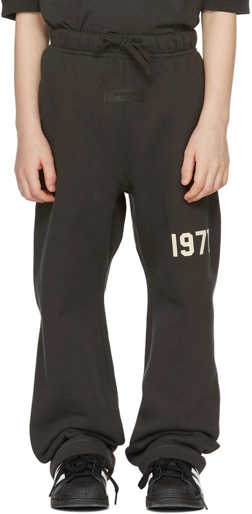 Essentials Kids Black '1977' Relaxed Lounge Pants 2