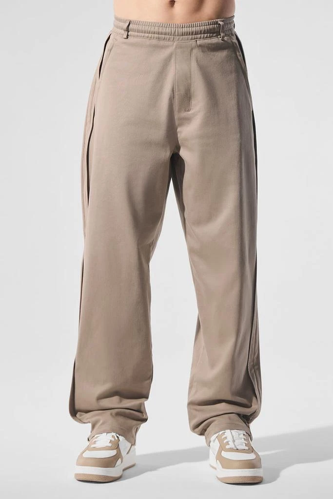 Alo Edition Sueded Straight Leg Pant - Gravel 1