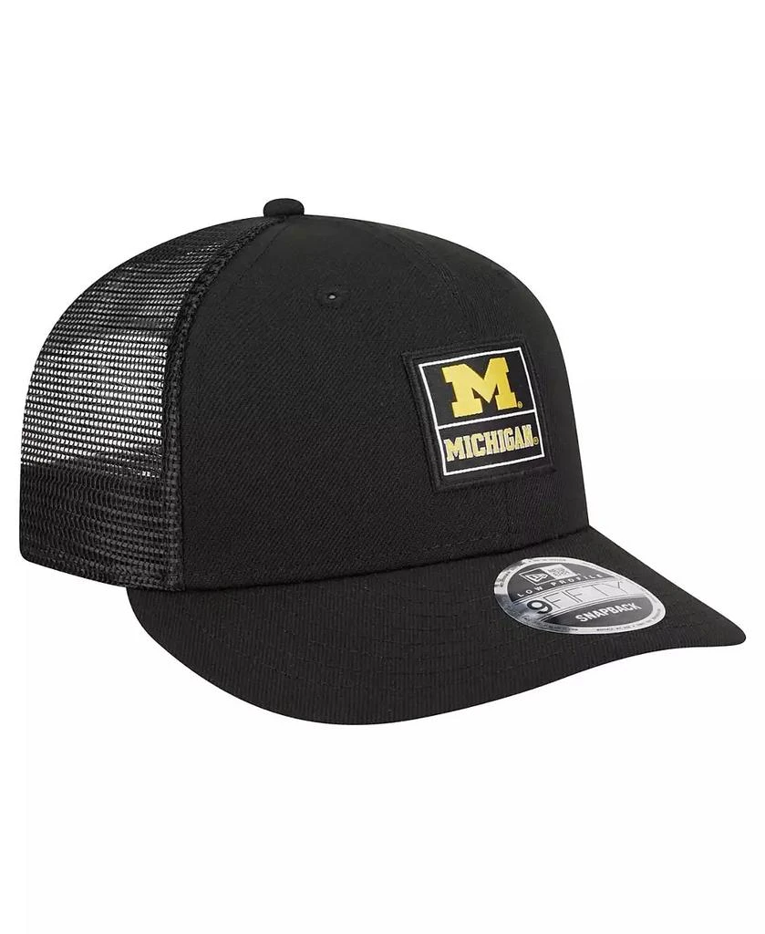 New Era Men's Black Michigan Wolverines Labeled 9Fifty Snapback Hat 2