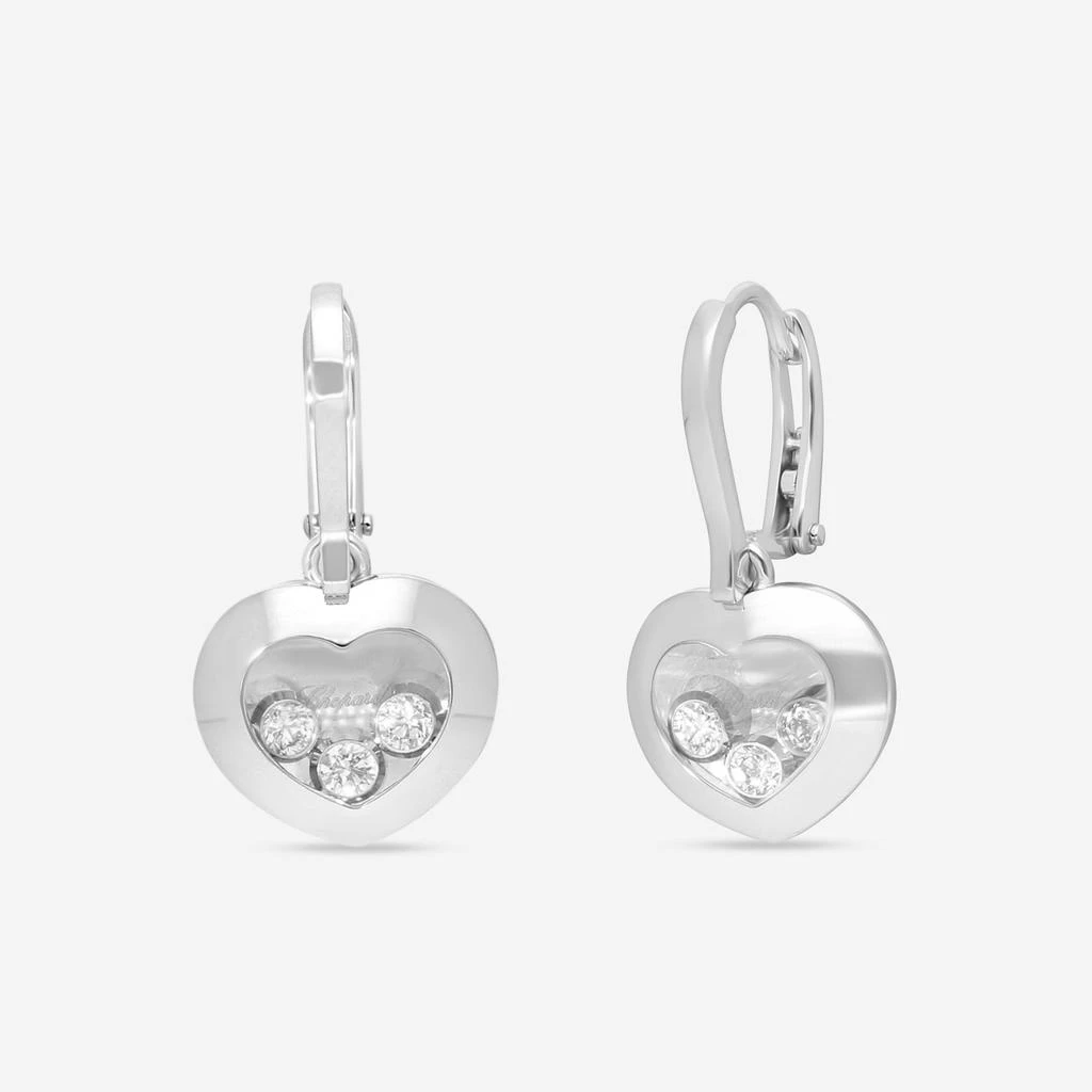 Chopard Chopard Happy Curves 18K White Gold Diamond Drop Earrings 839203-1003 3