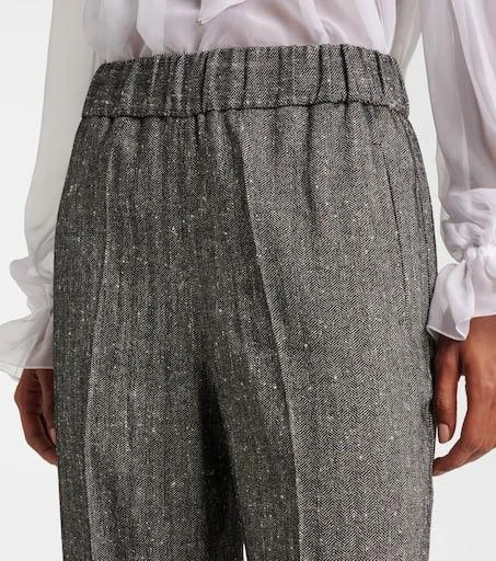 Dolce 
Gabbana High-rise wool-blend wide-leg pants 4