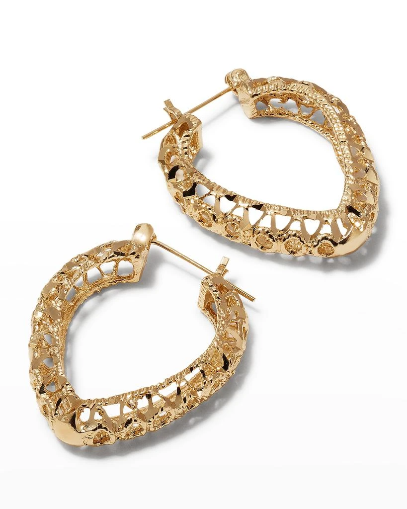 Devon Leigh Filigree Hoop Earrings 3