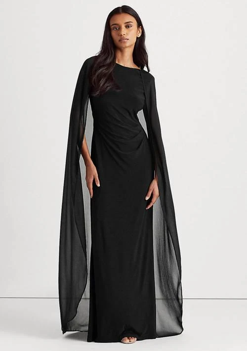 jersey corset maxi dress Sheer-Back Long Jersey Prom Dress with Corset Periwinkle / 12 main image 1