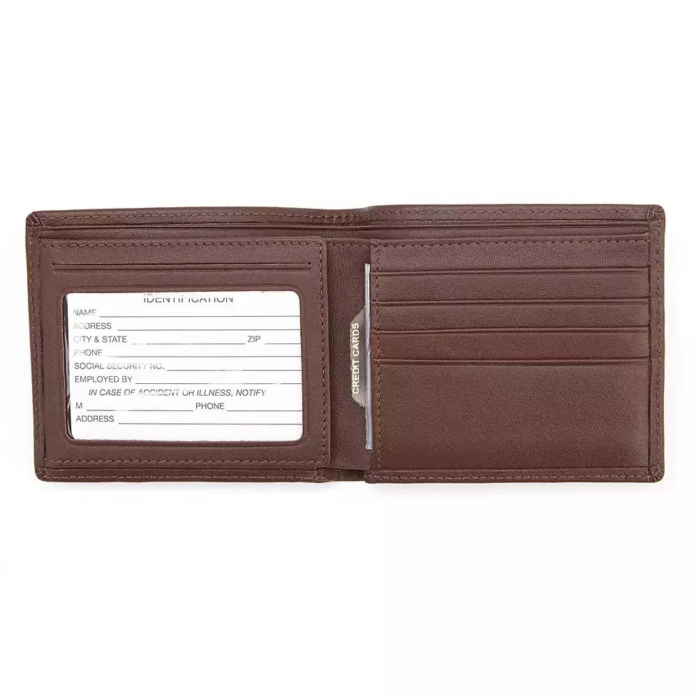 ROYCE New York Men'S Bifold Wallet With Double Id Flap 2