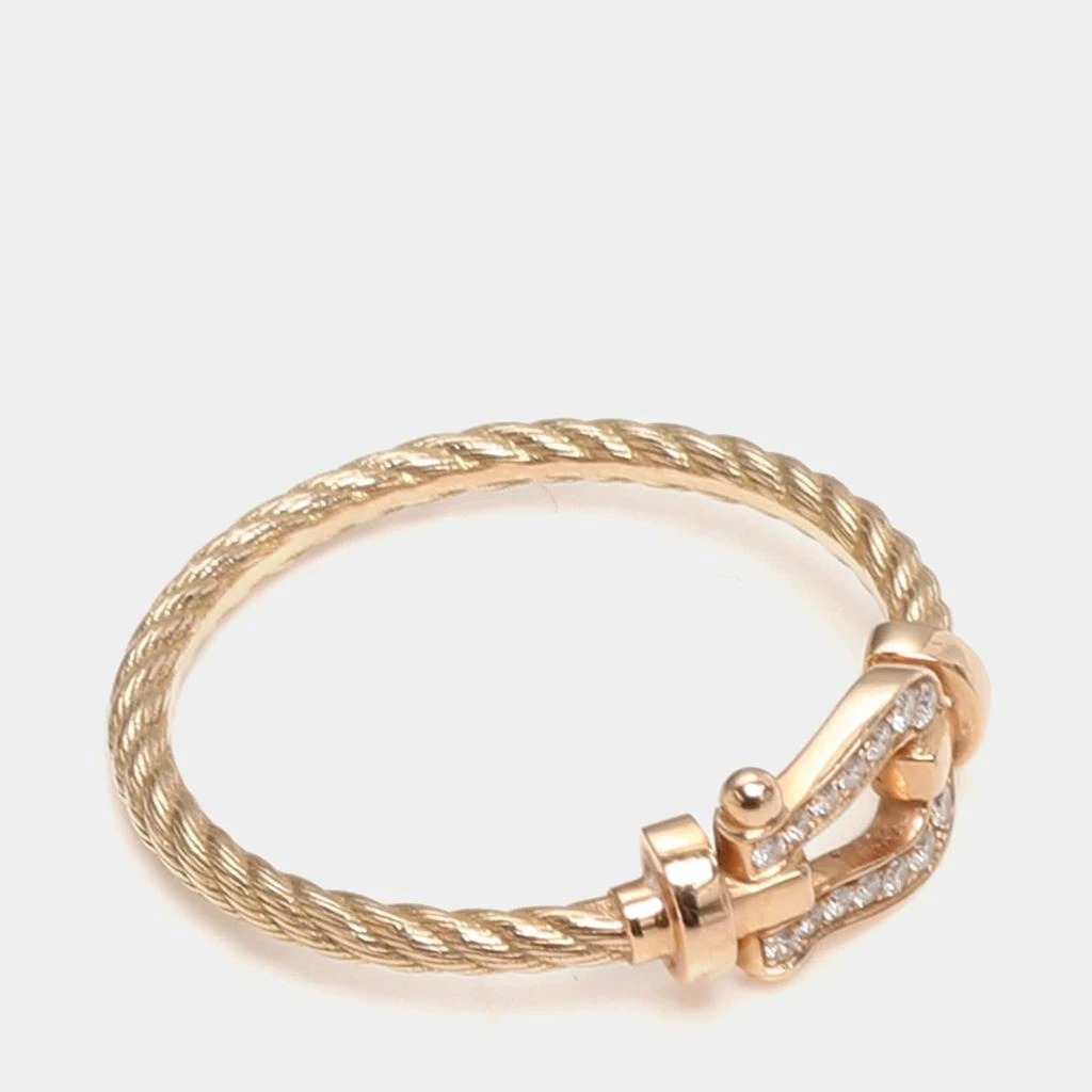 Fred Fred Force 10 Diamond 18k Rose Gold Ring Size 49 4