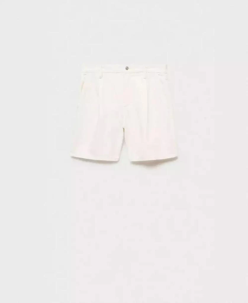 Mango Women's Pleated Denim Bermuda Shorts 5