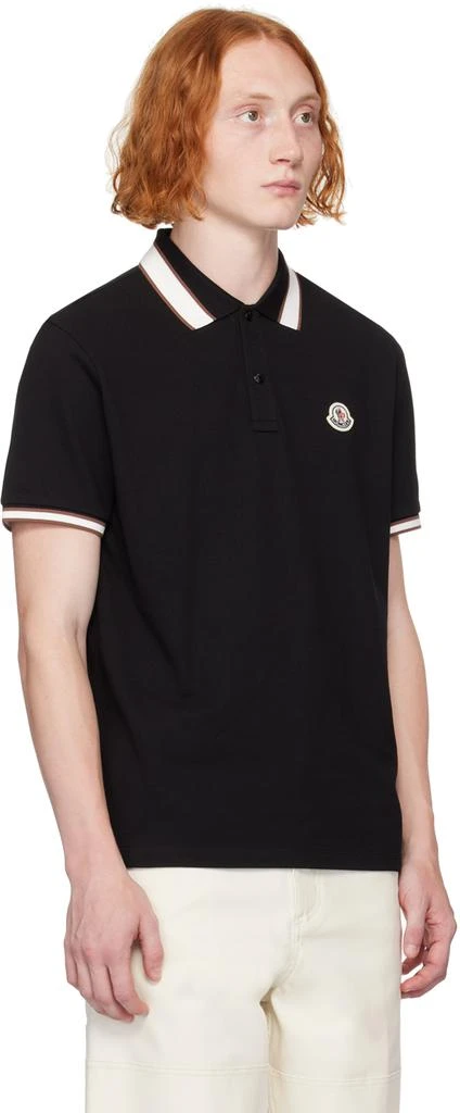 Moncler Black Two-Button Polo 2