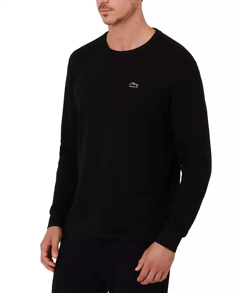 Lacoste Men's Waffle-Knit Thermal Sleep Shirt 7