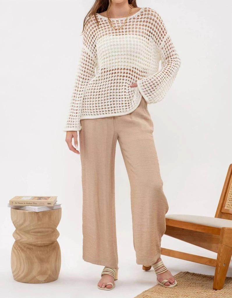 Blu Pepper Blu Pepper - Coastal Chic Crochet Pullover Sweater 7