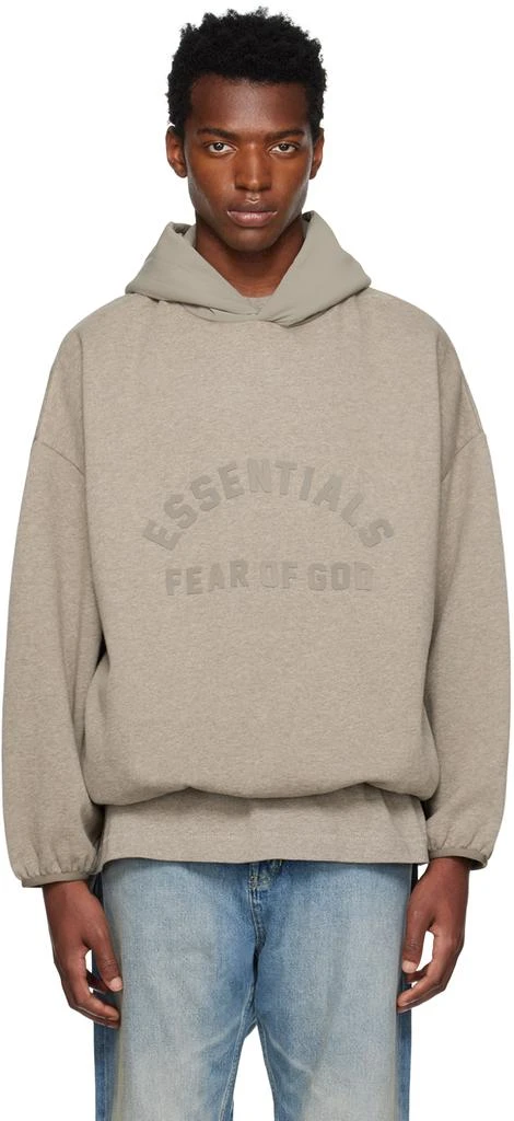 Essentials Gray Bonded Hoodie 1