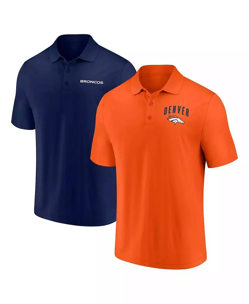 Fanatics Men's Denver Broncos Lockup Two-Pack Polo Shirt Set 1