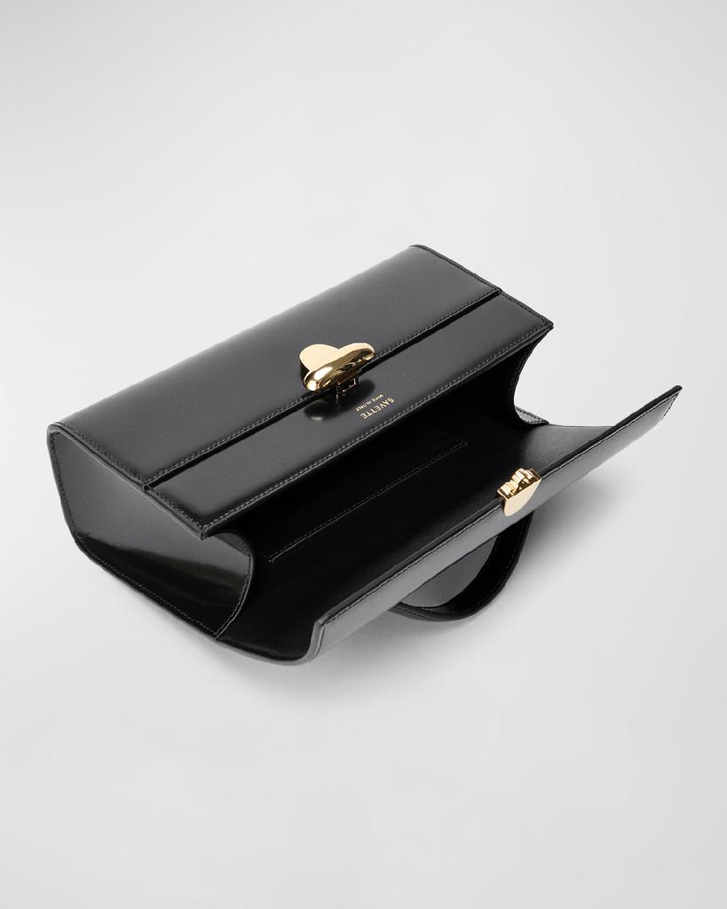SAVETTE Symmetry Pochette Leather Top-Handle Bag