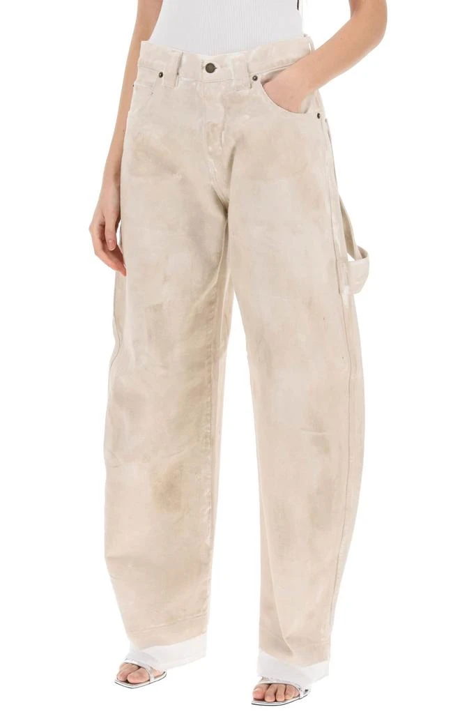 DARKPARK Darkpark audrey marble effect cargo jeans 4