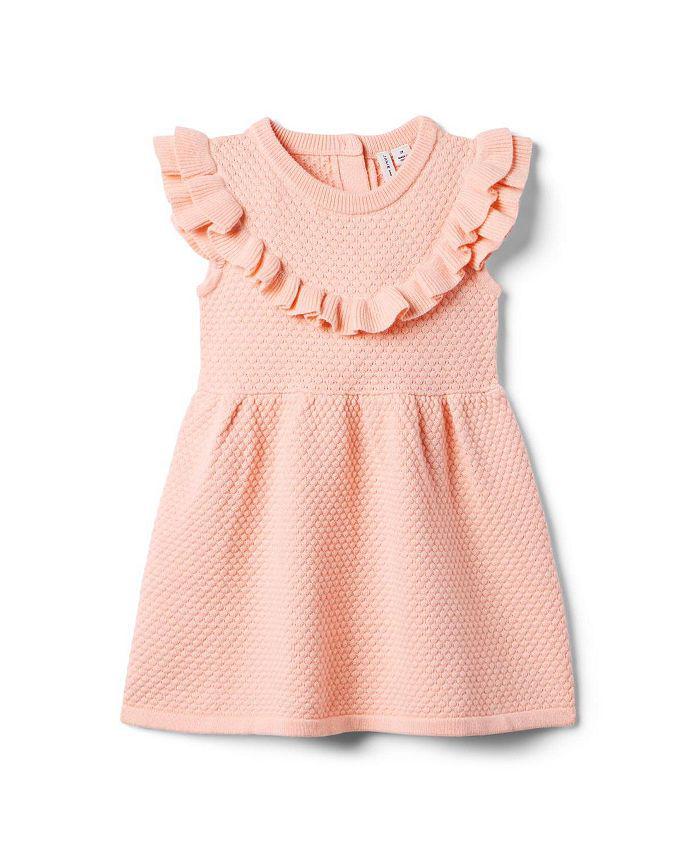 Janie and Jack Girls' Pink Sweater Dress- Little Kid, Big Kid