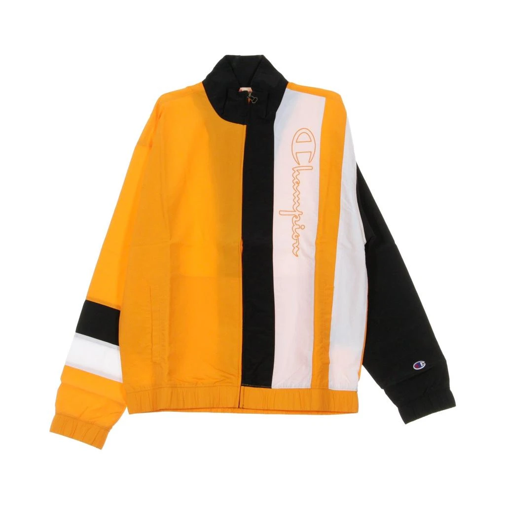 CHAMPION Men's Windbreaker Full Zip Top Light Orange/black/white 1