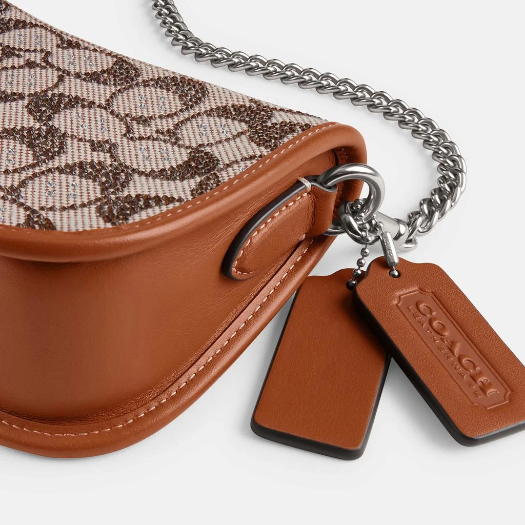 undefined Coach Crystal Signature Logo-Jacquard Swinger 20 Bag 5