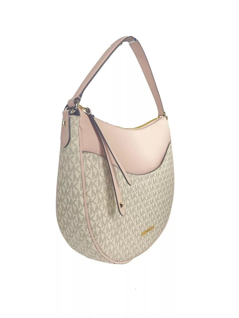 Michael Kors Large Dover Half Moon Crossbody Bag Purse Powder Blush Multi 3