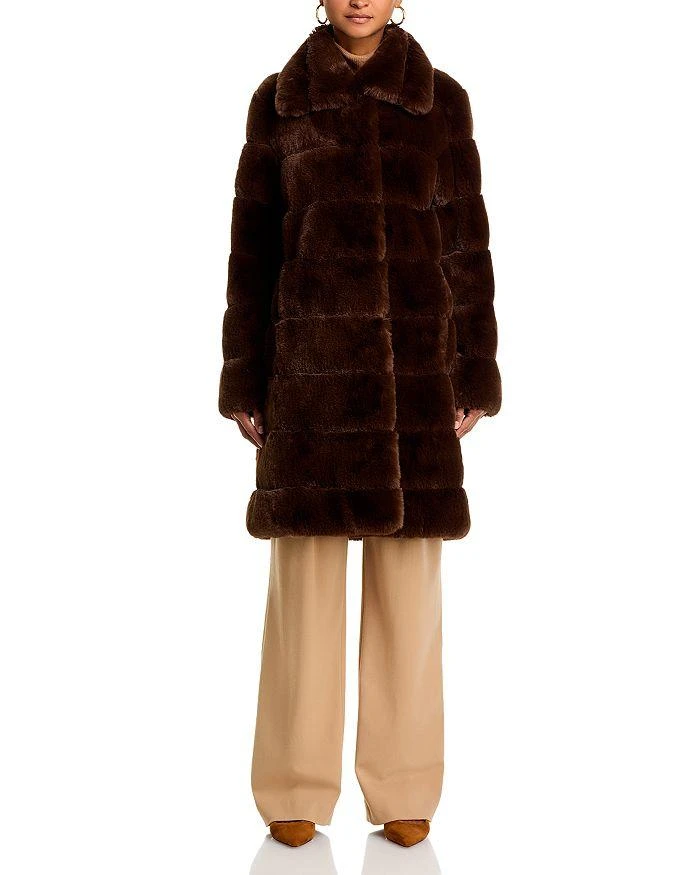 Adrienne Landau Faux Fur Coat 7