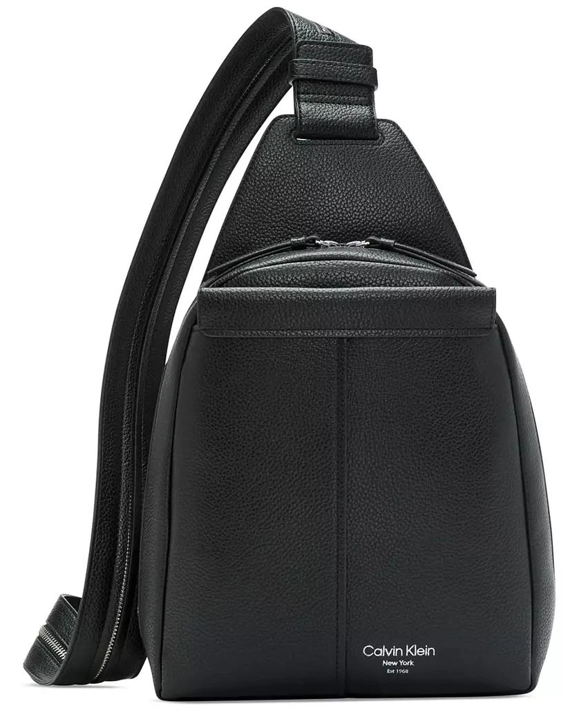 Calvin Klein Millie Convertible Leather Sling Bag, Backpack 1