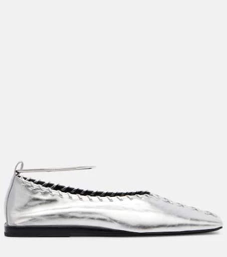 Jil Sander Leather ballet flats 4