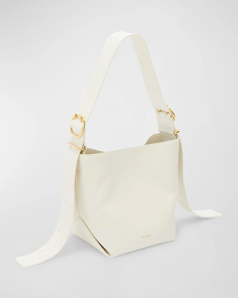 Jil Sander Small Folded Leather Tote Bag 4