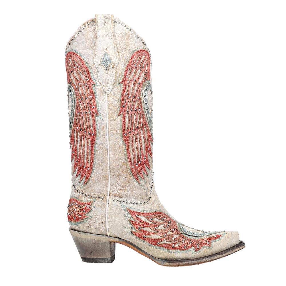 Corral Boots Heart and Wings Snip Toe Cowboy Boots