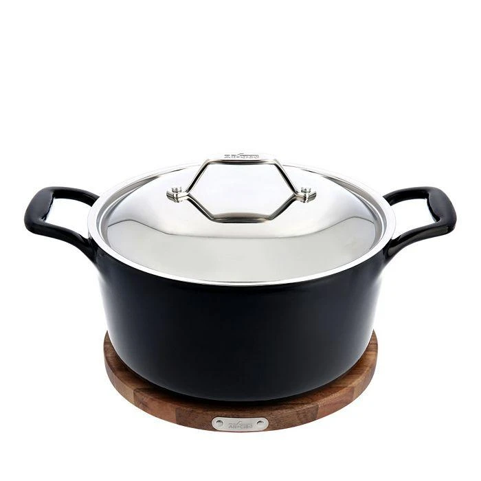 All-Clad 6 Quart Enameled Cast Iron Dutch Oven & Trivet 1