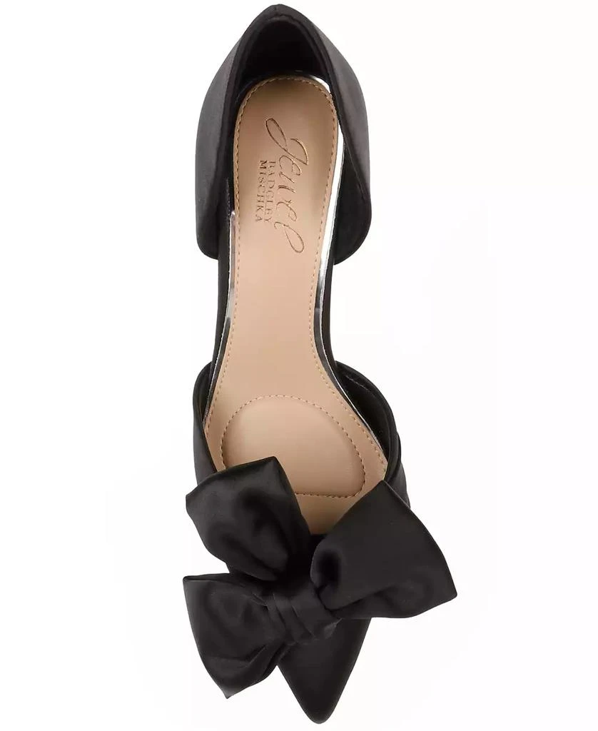 Badgley Mischka Women's Sidney Slip On Evening Bow Pumps 4