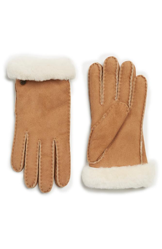 UGG UGG Genuine Dyed Shearling Slim Side Vent Gloves