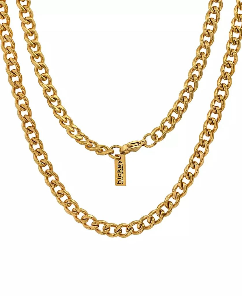 Hickey Freeman 18K Gold Plated Cuban Link Chain Necklace 2