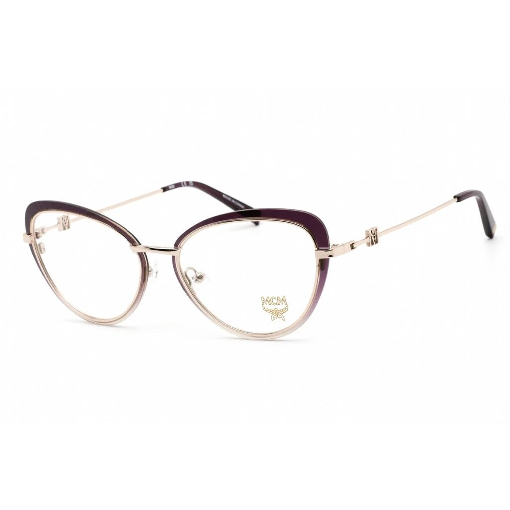 MCM Mcm Women's Eyeglasses - Clear Lens Cyclamen Plastic/Metal Cat Eye | MCM2159 503 1