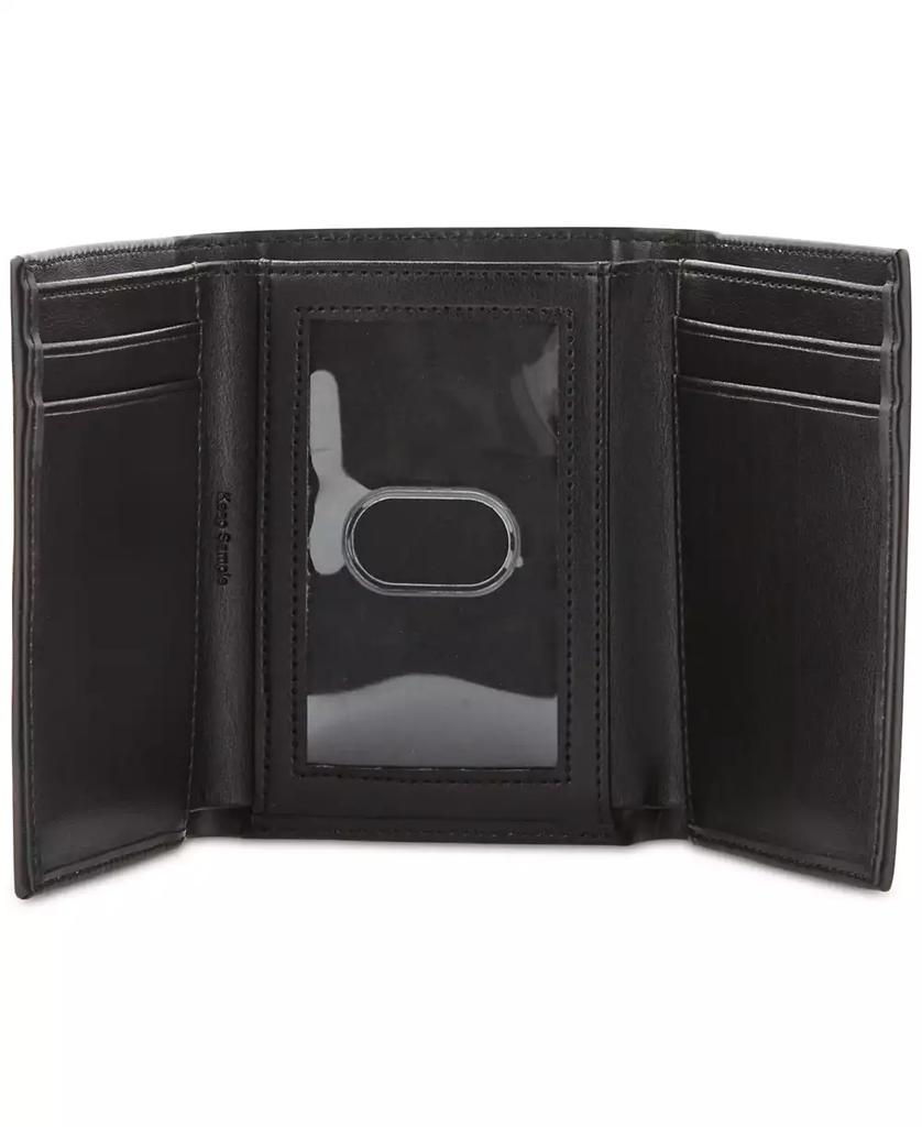 Perry Ellis Men's Slim Leather Trifold Wallet