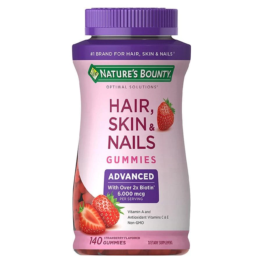 Nature
s Bounty Advanced, Skin and Nails Vitamins With Biotin, Gummies Strawberry
