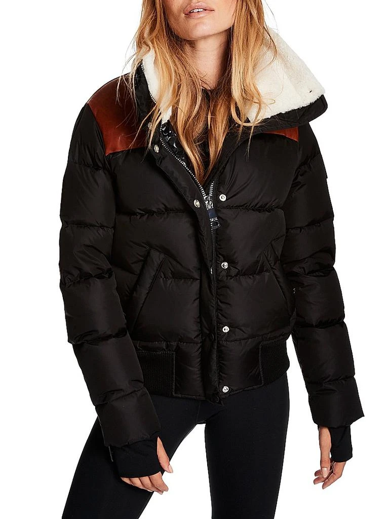 SAM. Sawyer Shearling-Embellished Down Jacket 1