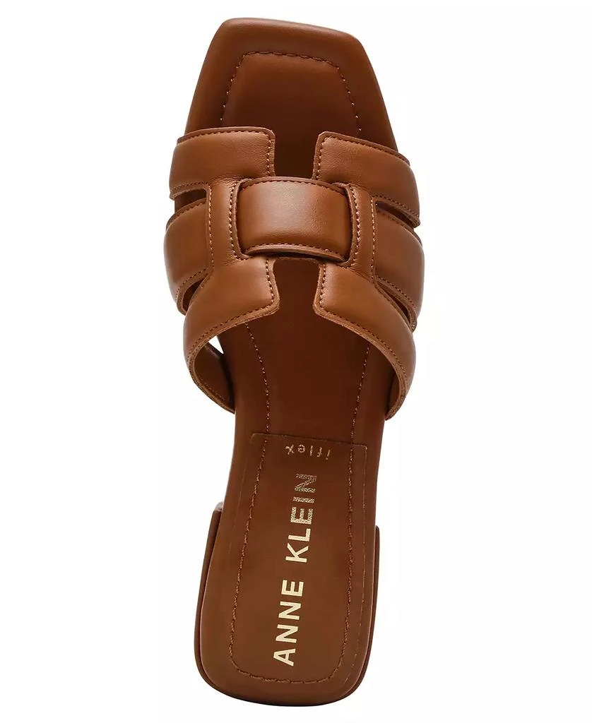 Anne Klein Women's Loyal Square Toe Slide Flat Sandals 10