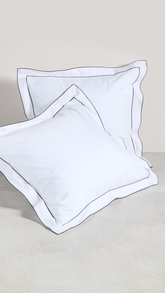 Kassatex Salerno Percale Euro Sham Set of 2