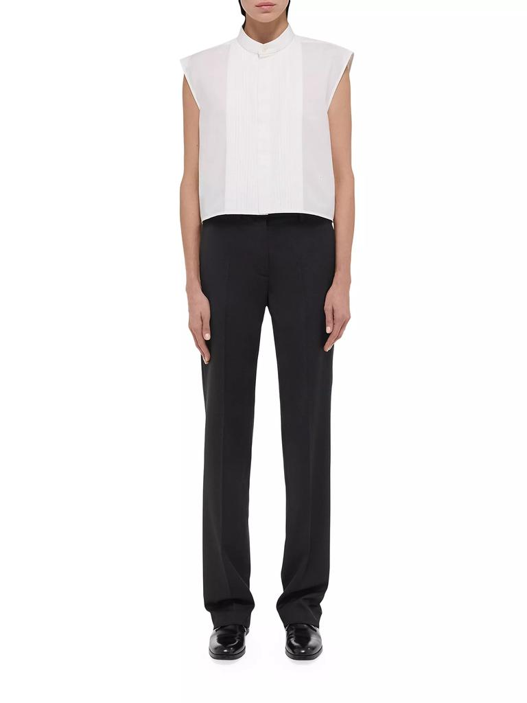 Helmut Lang Sleeveless Cotton Crop Top