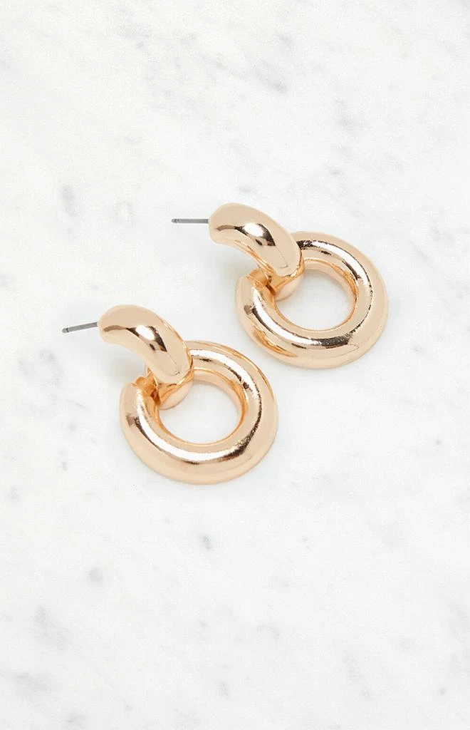 LA Hearts Circle Drop Earrings 2